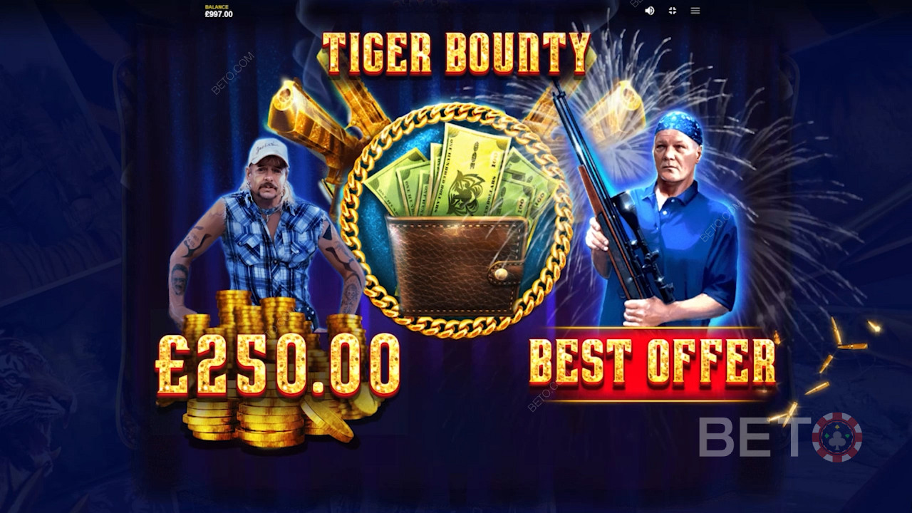 Tiger Bounty bonus Joe Exoticissa