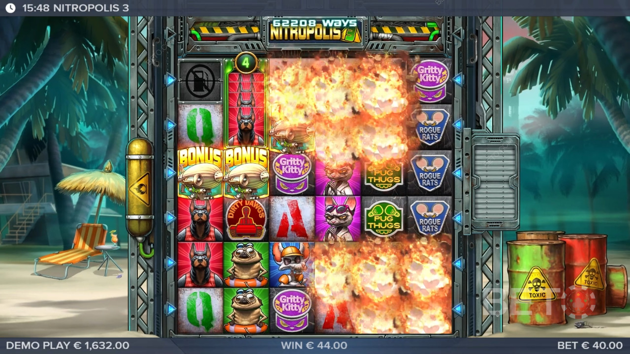 Nitropolis 3 arvostelu by BETO Slots