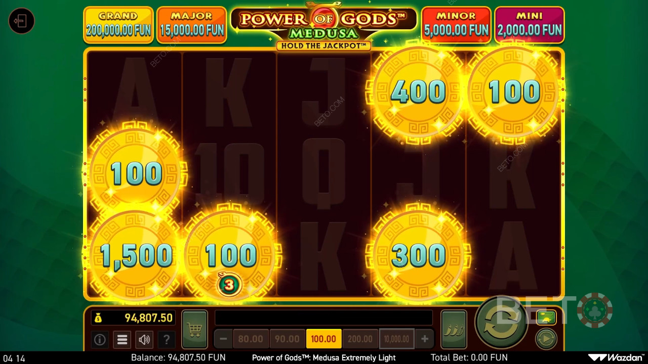 Power of Gods: Medusa Extremely Light Pelaa Ilmaiseksi