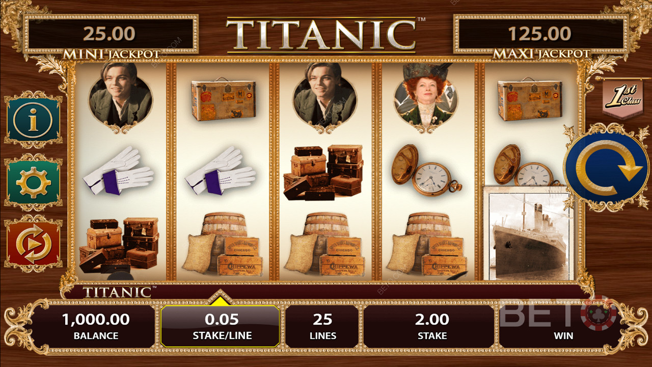 Nauti suuresta seikkailusta Titanicin online-kolikkopelissä yhdellä BETO:n suosittelemalla nettikasinolla.