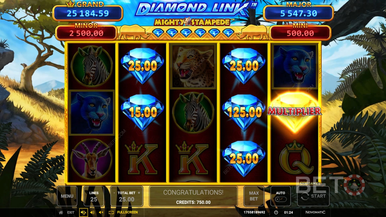 Timanttilinkki: Mighty Stampede Review by BETO Slots