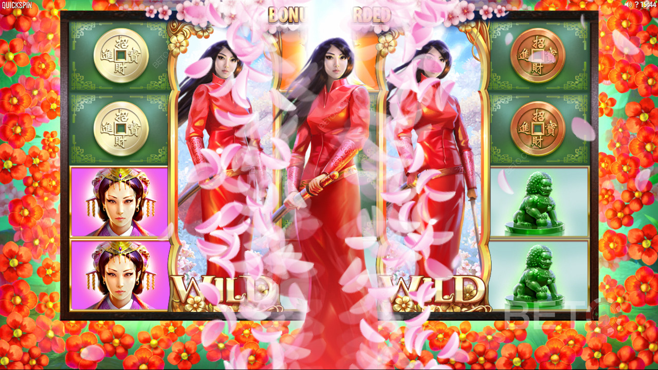 Nauti uudelleenpyöräytyksistä Sakura Fortune -nettikolikkopelissä