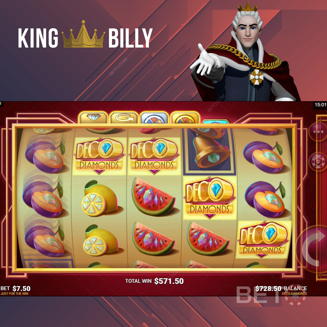 Pelaa jännittäviä kolikkopelejä King Billy Online Casinolla