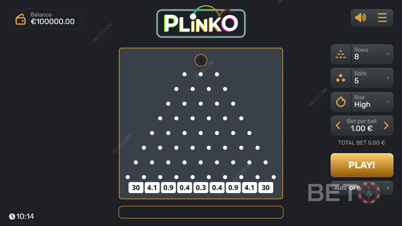 Bonusominaisuudet selitetty Plinko by Gaming Corpsissa