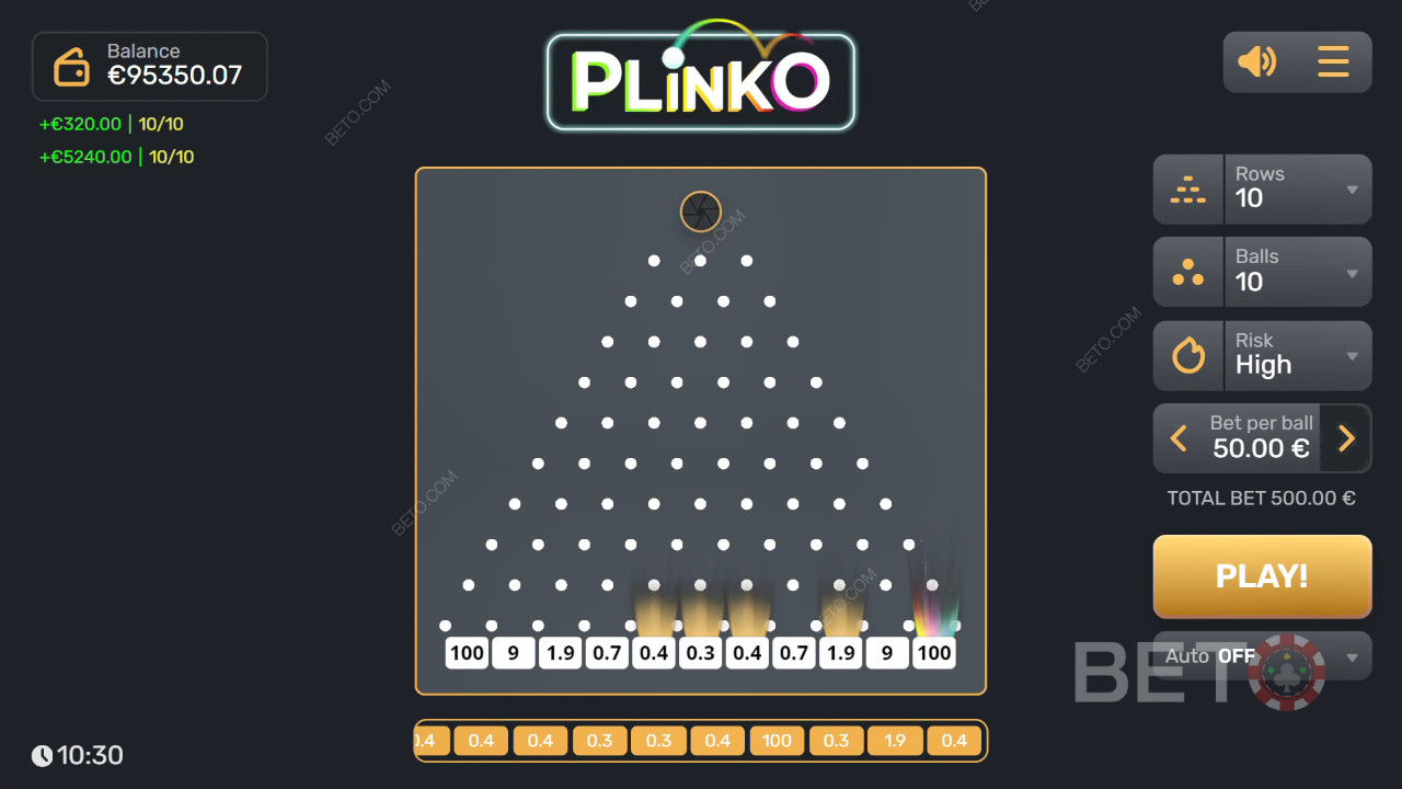 Plinko (Gaming Corps) Pelaa Ilmaiseksi