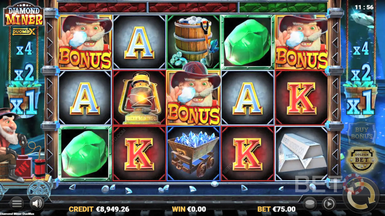 Diamond Miner DuoMax Review by BETO Slots
