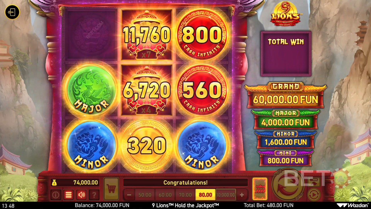 9 Lions Hold the Jackpot arvostelu BETO Slotsilta