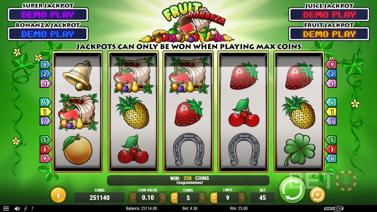 Fruit Bonanza Review by BETO Slots