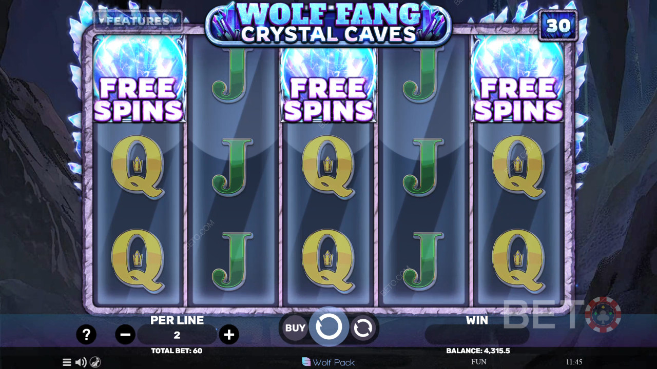 Wolf Fang - Crystal Caves Pelaa Ilmaiseksi