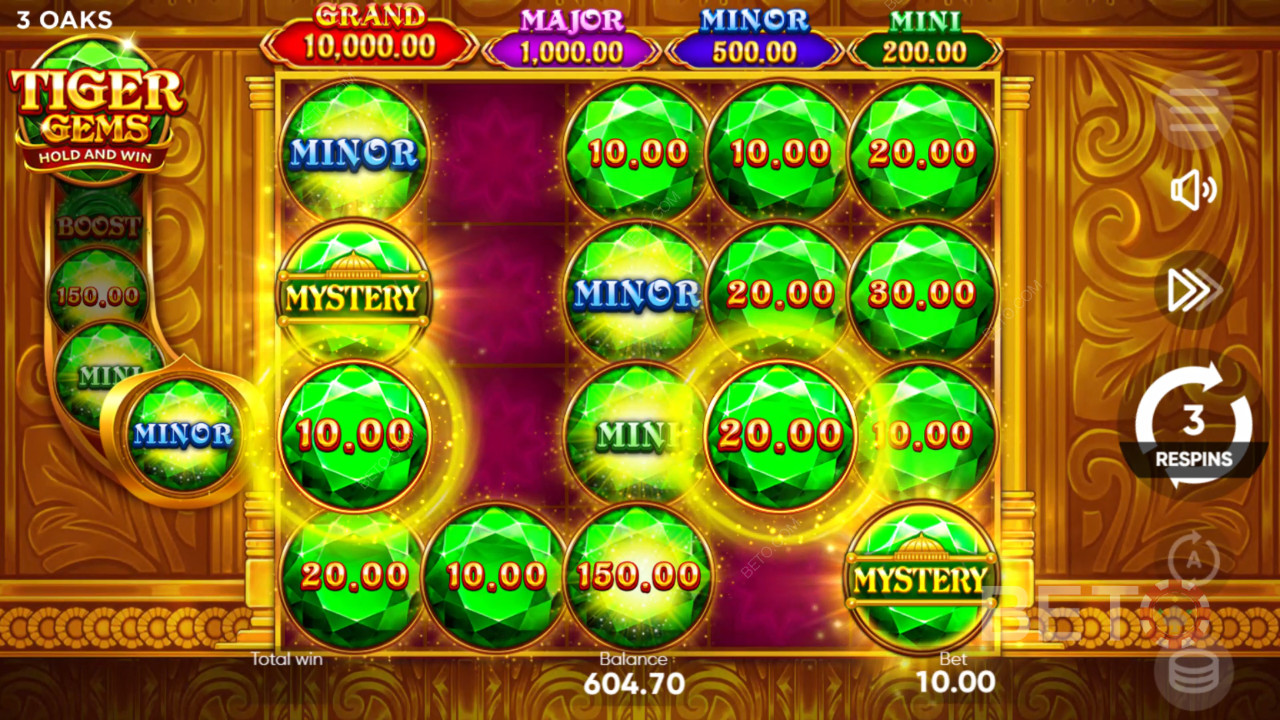 Pelaaminen 3 Oaks Gamingin Tiger Gems -pelissä