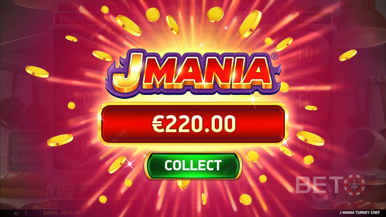 Voita 3,910x panoksesi J Mania Turkey Chef -kolikkopelissä!