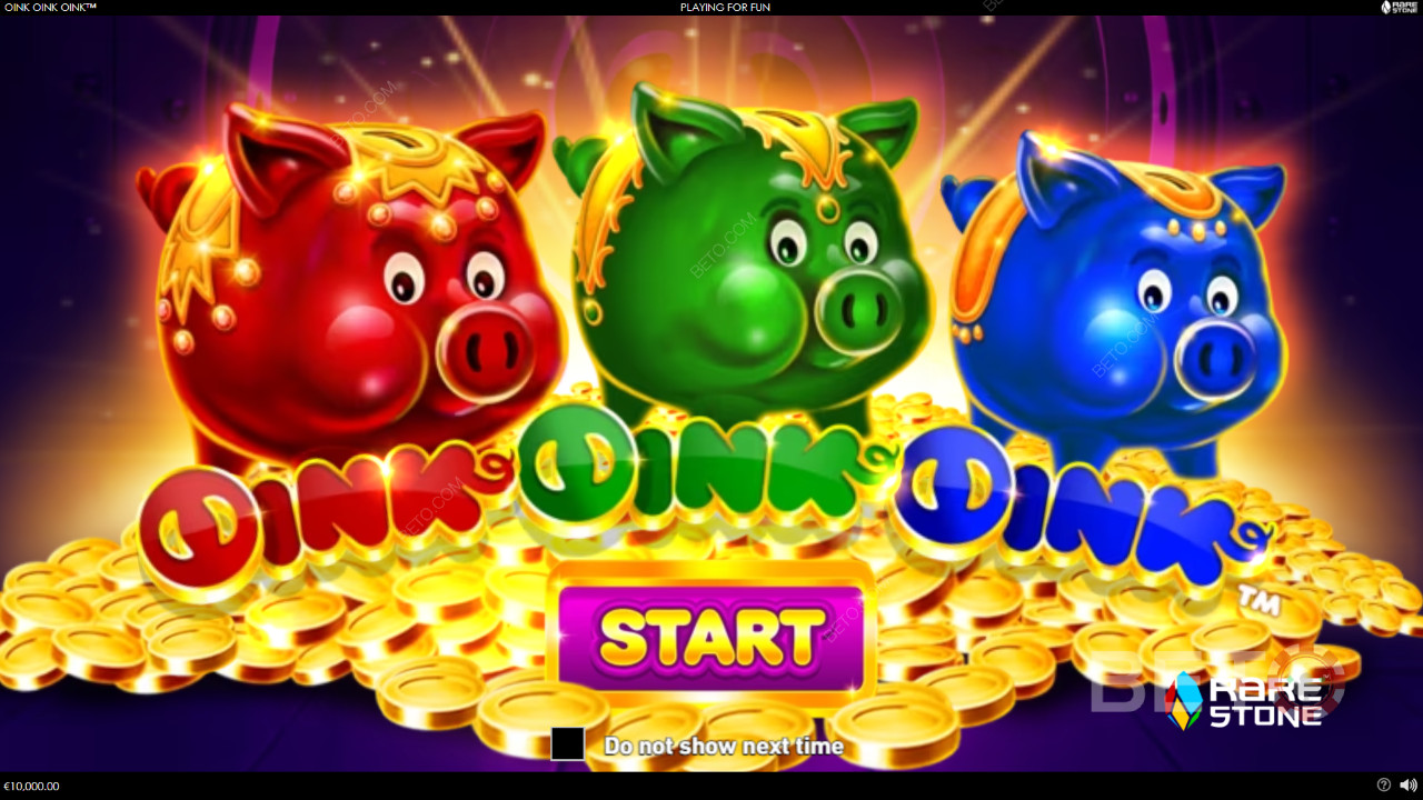 Voita 2,000x panoksesi Oink Oink Oink Oink videokolikkopelissä!
