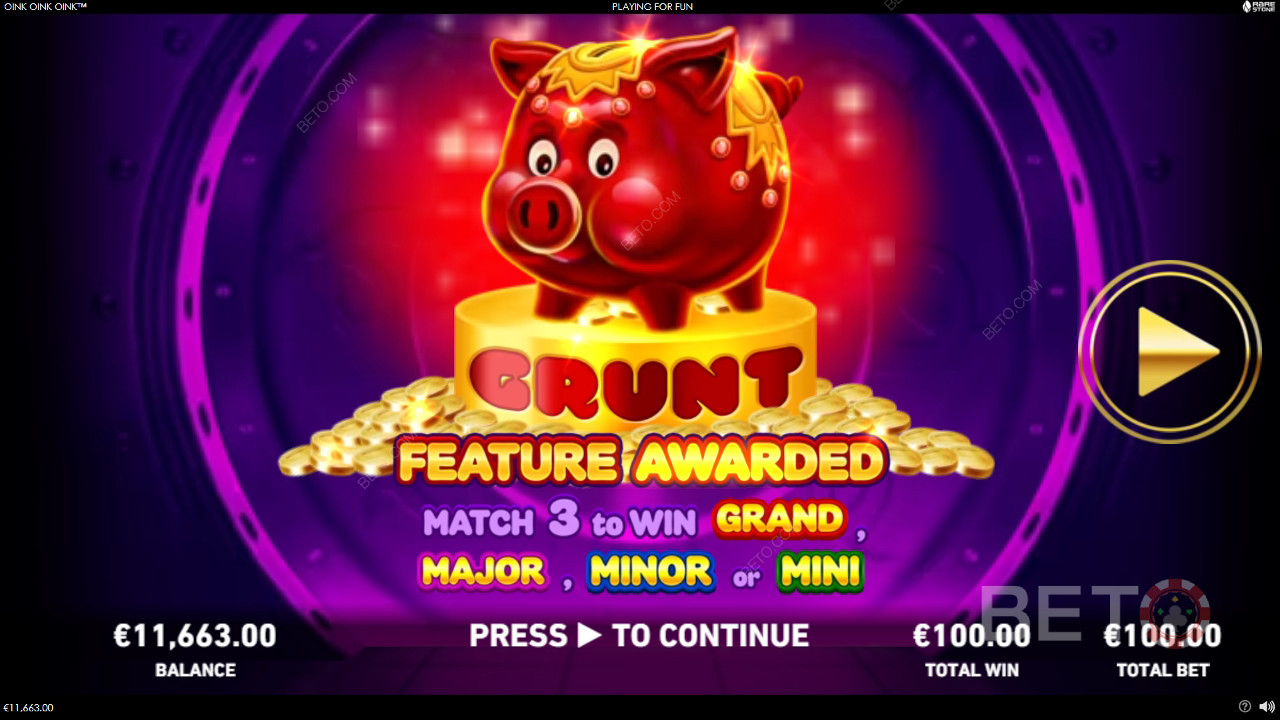Bonusominaisuudet selitetty Oink Oink Oink Oink by Rarestone Gaming