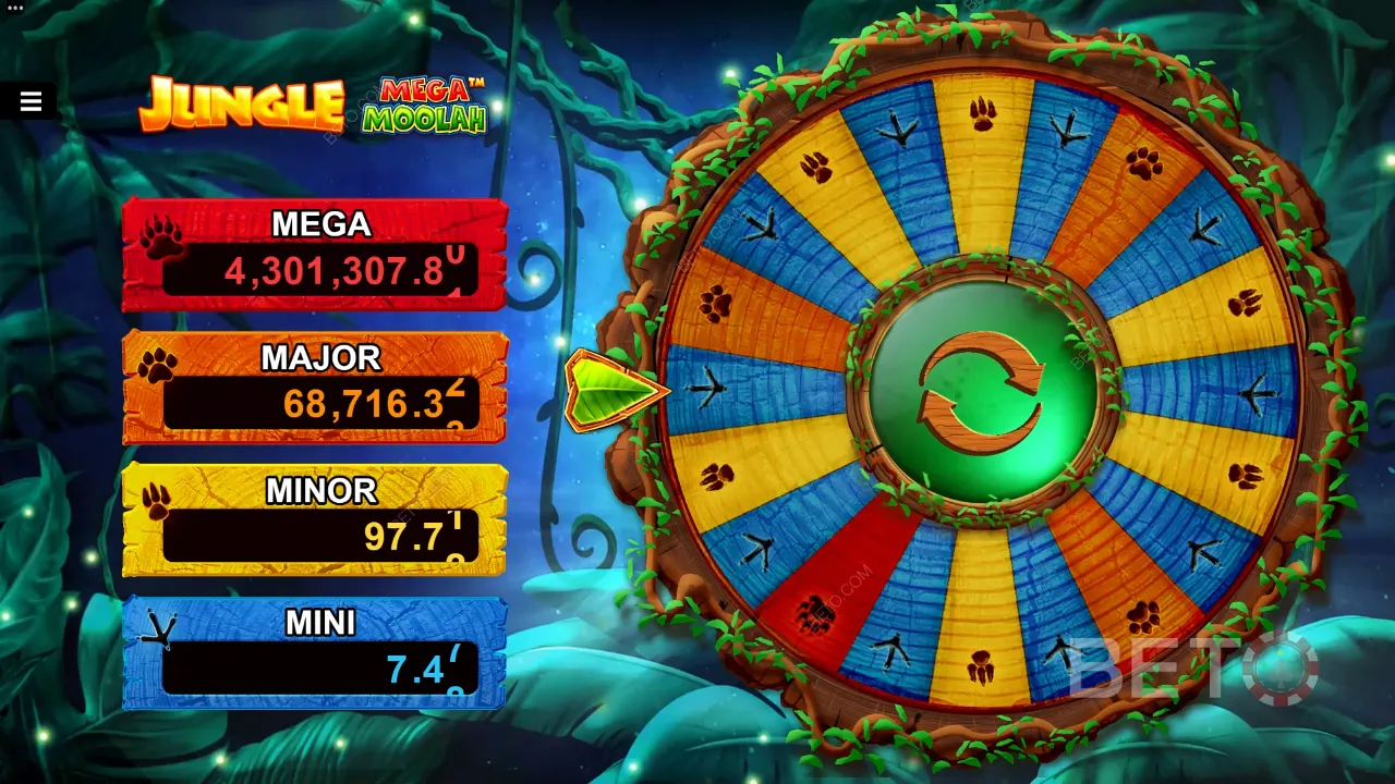 Jungle Mega Moolah videokolikkopelin pelattavuus - Voit voittaa progressiivisen jackpotin Jungle Mega Moolah