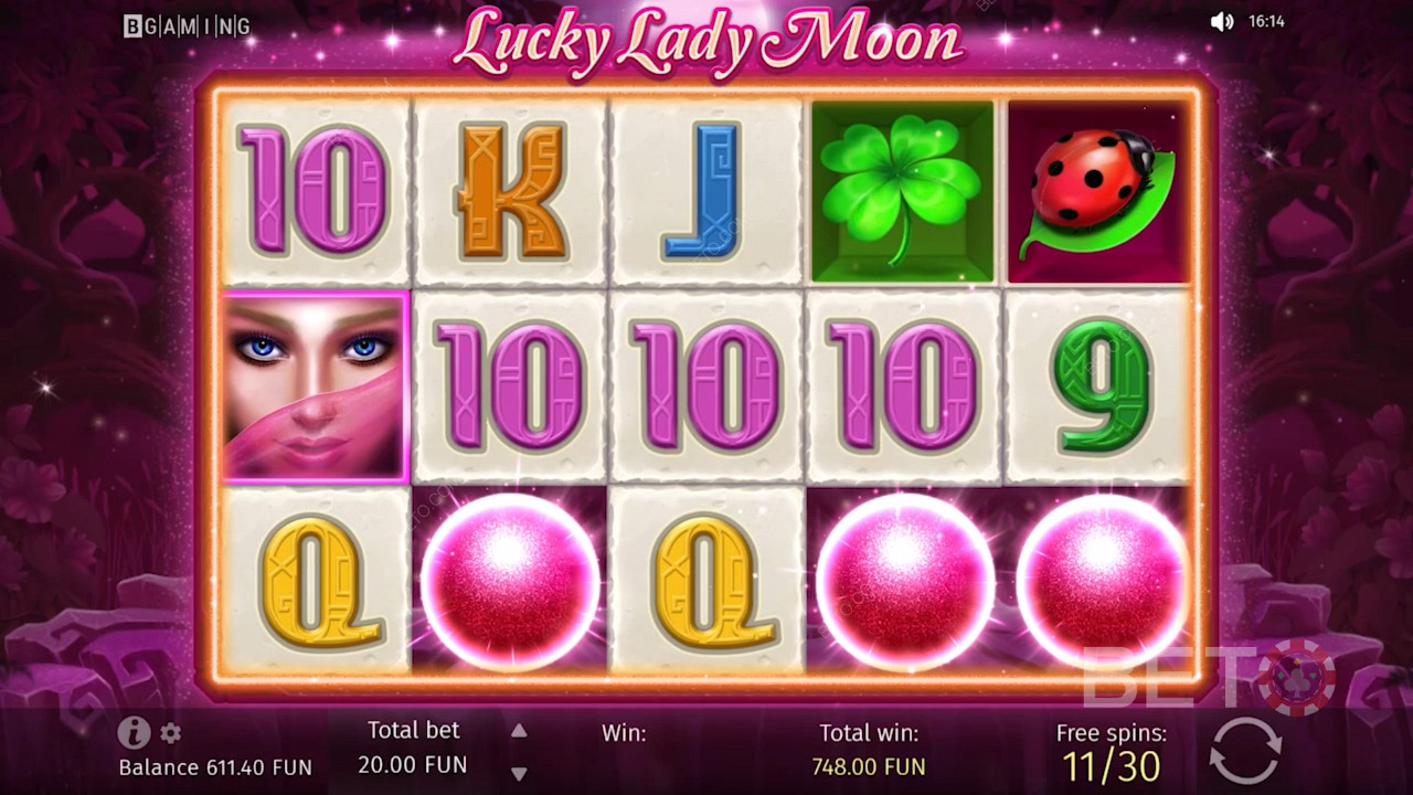 Lucky Lady Moon -kolikkopeli on yksinkertainen ja helppo ymmärtää useimmille aloittelijoille.