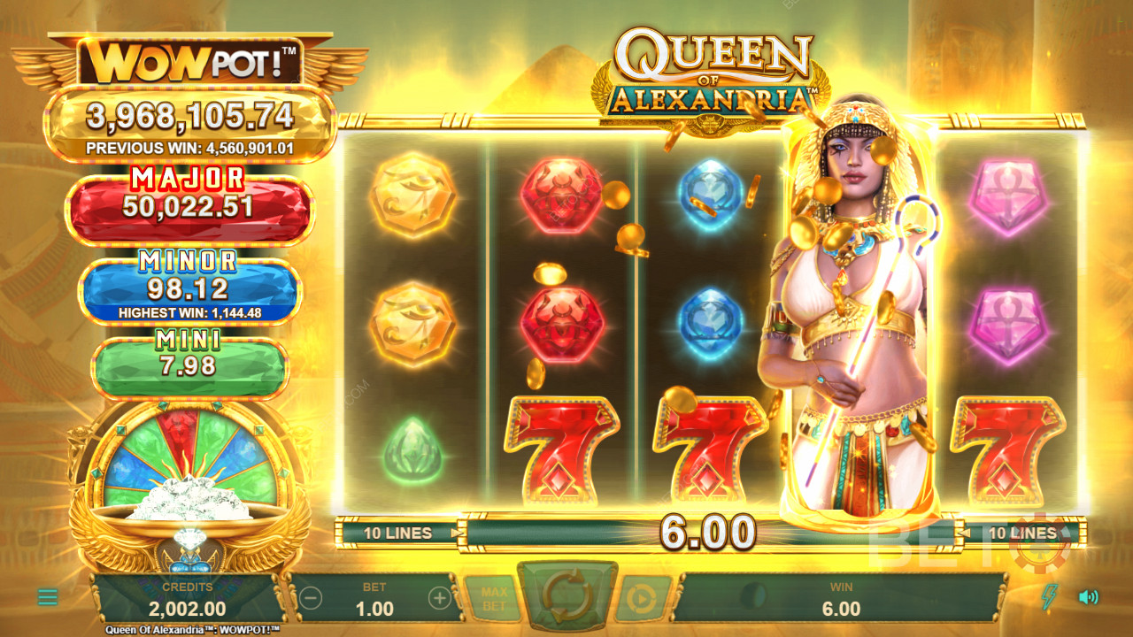 Queen of Alexandria WowPot by Neon Valley Studios on siisti fantasiakolikkopeli.