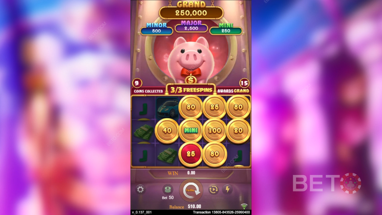 Pelaaminen TaDa Gamingin 3 Lucky Piggyn pelaaminen