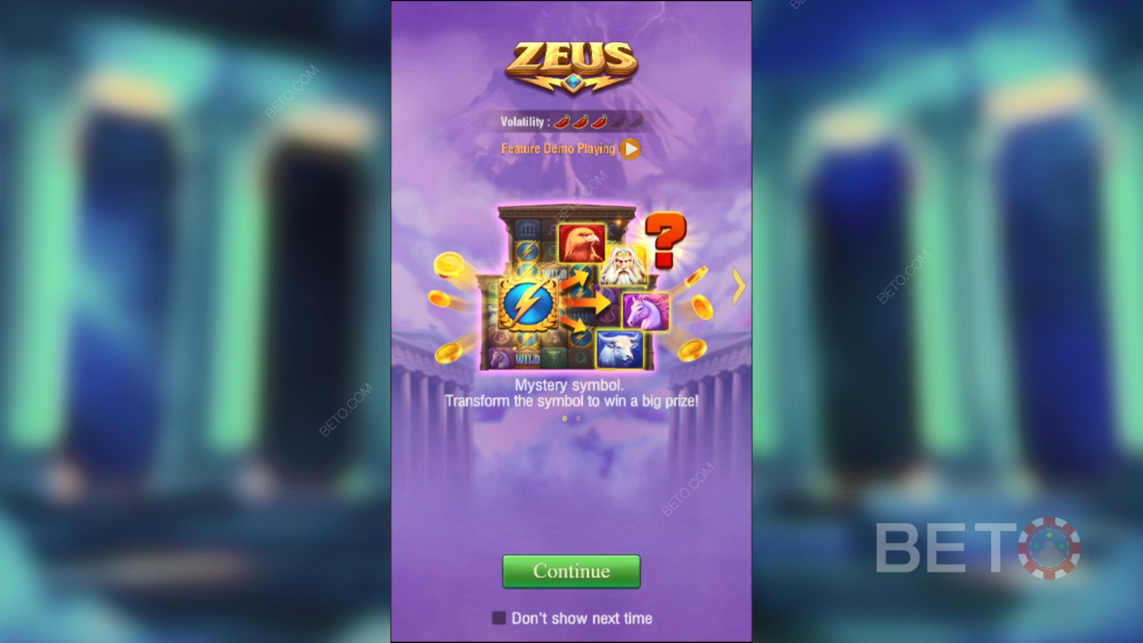 Bonusominaisuudet selitetty TaDa Gamingin Zeus-pelissä