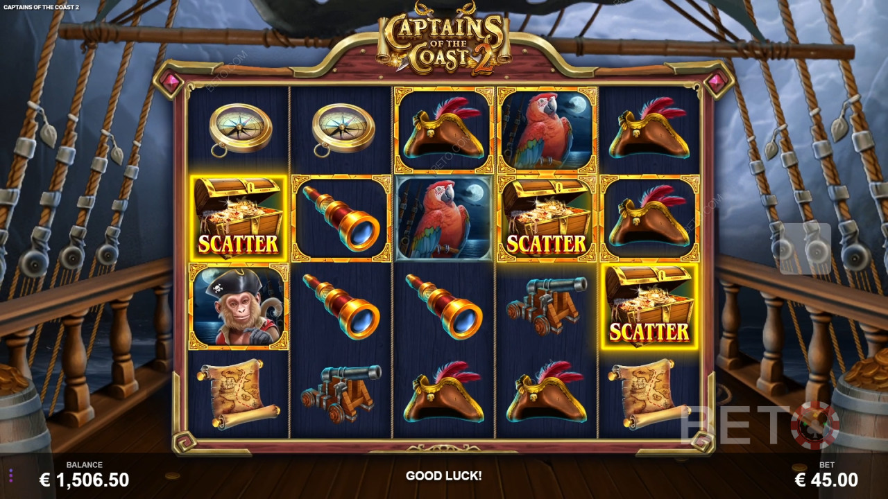 Captains of the Coast 2 arvostelu by BETO Slots