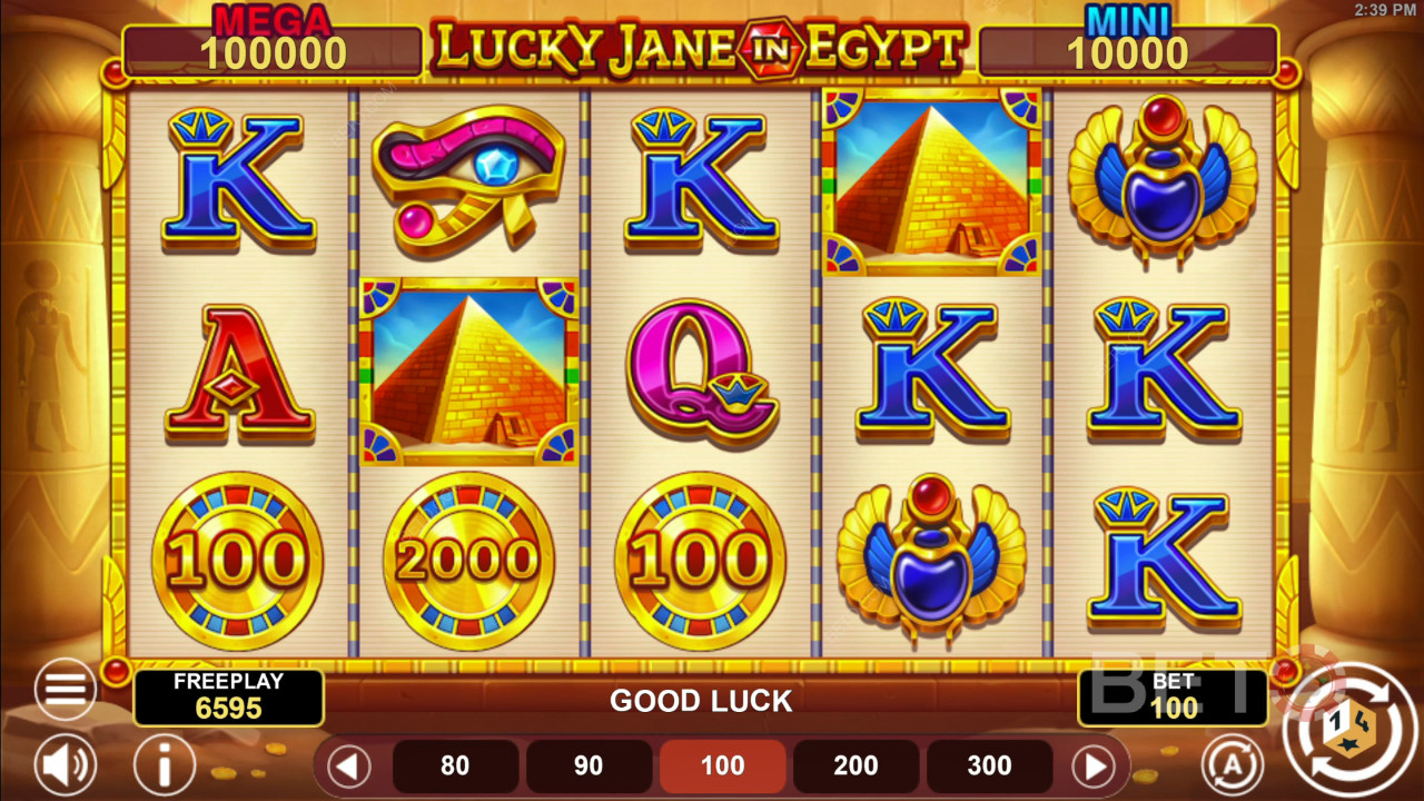 Lucky Jane in Egypt Hold & Win arvostelu BETO Slotsilta