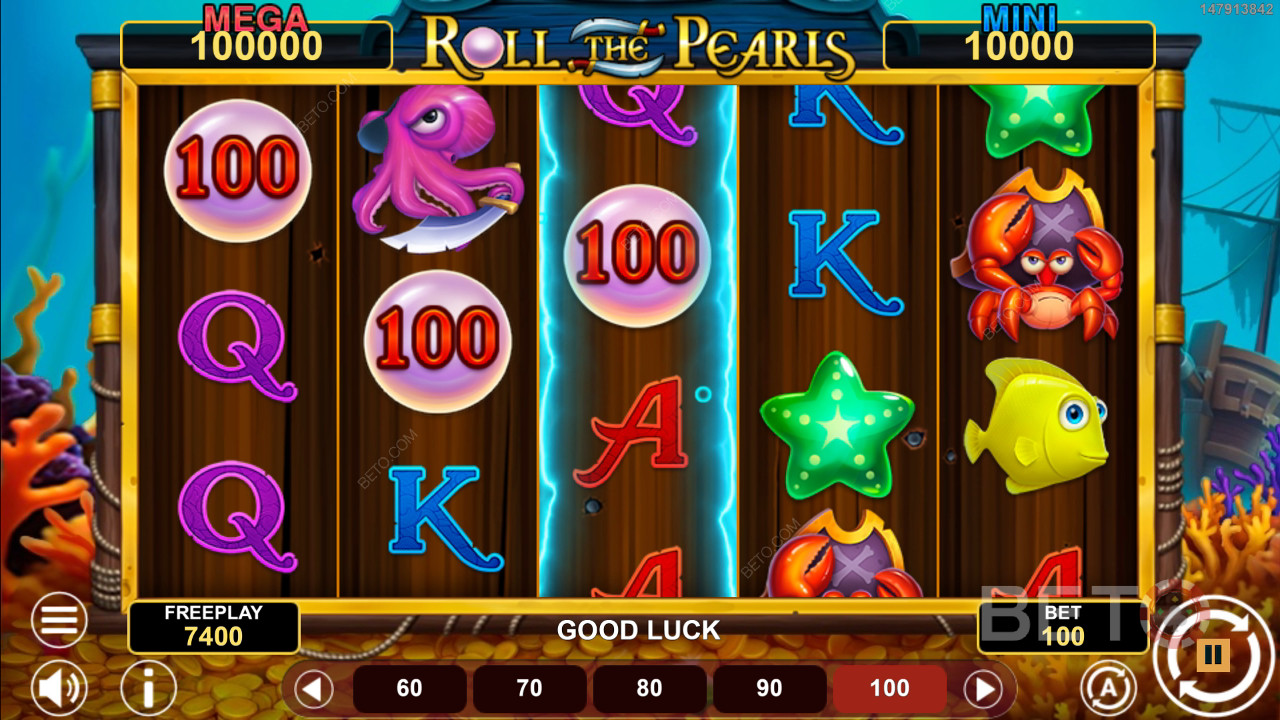 Roll The Pearls Hold & Win arvostelu BETO Slotsilta