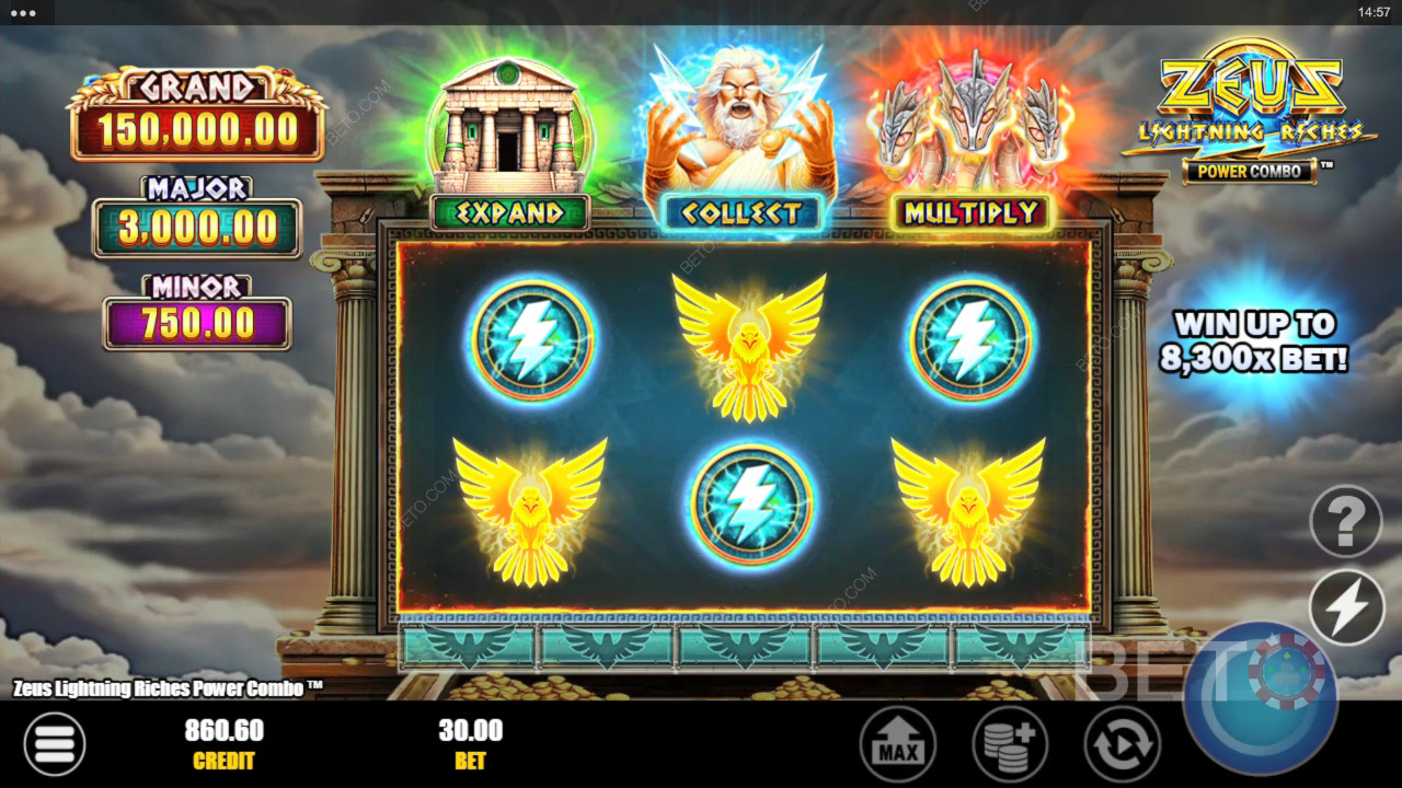 Zeus Lightning Riches Power Combo arvostelu BETO Slotsilta