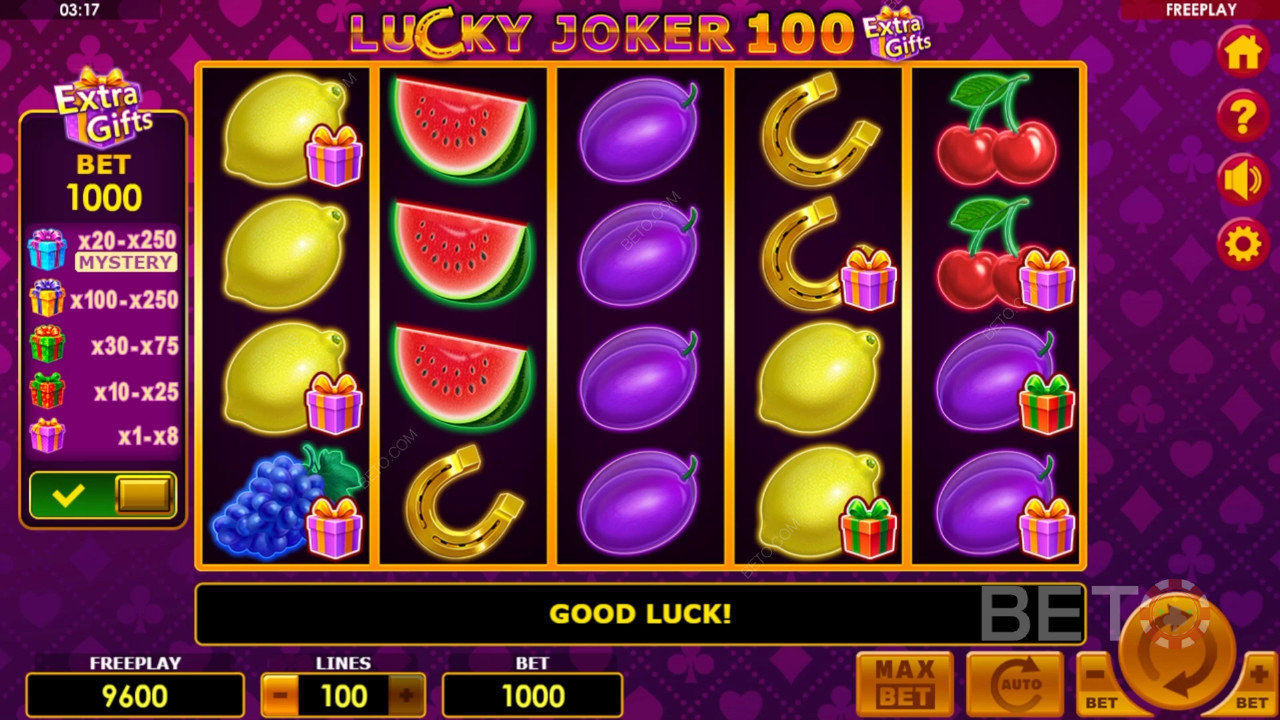 Lucky Joker 100 ylimääräistä lahjaa arvostelu BETO Slotsilta