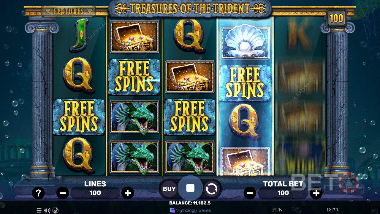 Treasures of the Trident arvostelu BETO Slotsilta