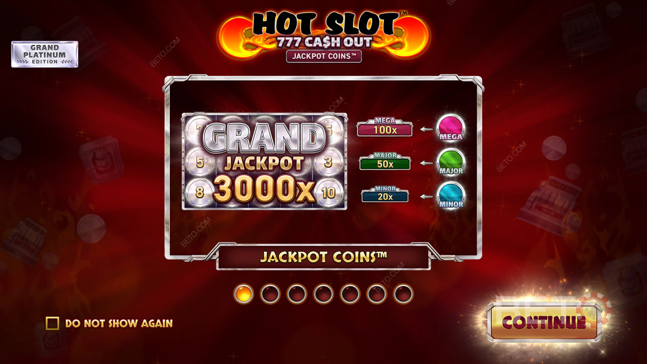 Bonusominaisuudet selitetty Hot Slot: 777 Cash Out Grand Platinum Edition mennessä Wazdan