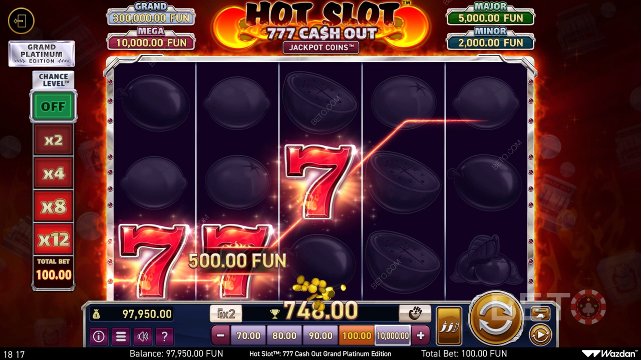 Kuuma kolikkopeli: 777 Cash Out Grand Platinum Edition Review by BETO Slots