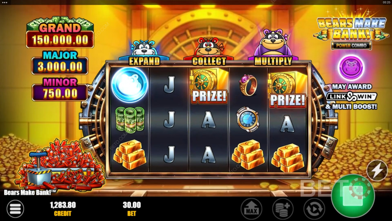 Karhut tekevät rahaa! Power Combo Review by BETO Slots