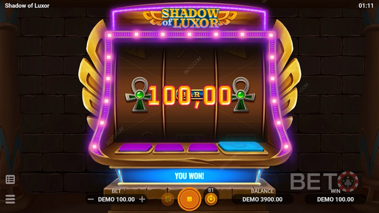 Pelaa Shadow of Luxor peliä muinaisilla rikkauksilla voi antaa sinulle mehukkaita voittoja.