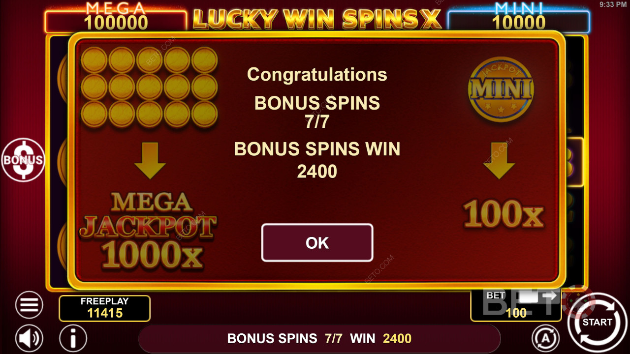 Bonusominaisuudet selitetty Lucky Win Spins X:ssä, jonka on tehnyt 1spin4win