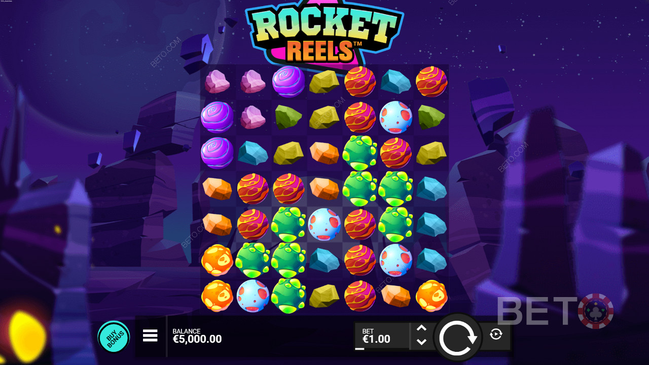 Rocket Reels klusteripohjainen kolikkopeli Hacksaw Gamingilta