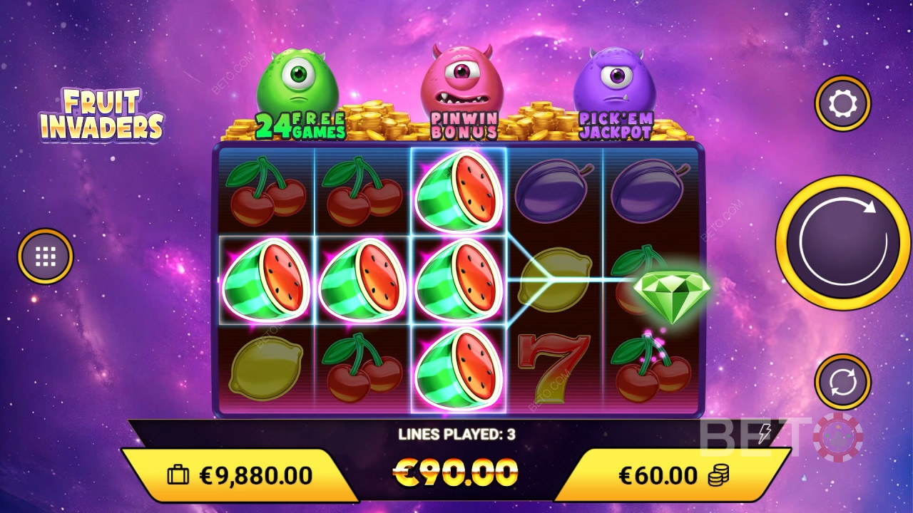 Teema & suunnittelu: Galactic Fruit Adventure