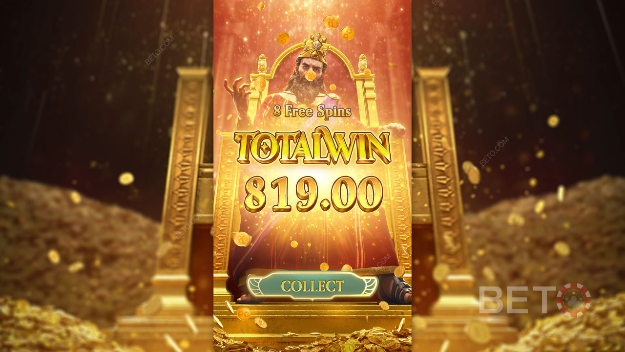 Voita 2,318x panoksesi Midas Fortune -kolikkopelissä verkossa!