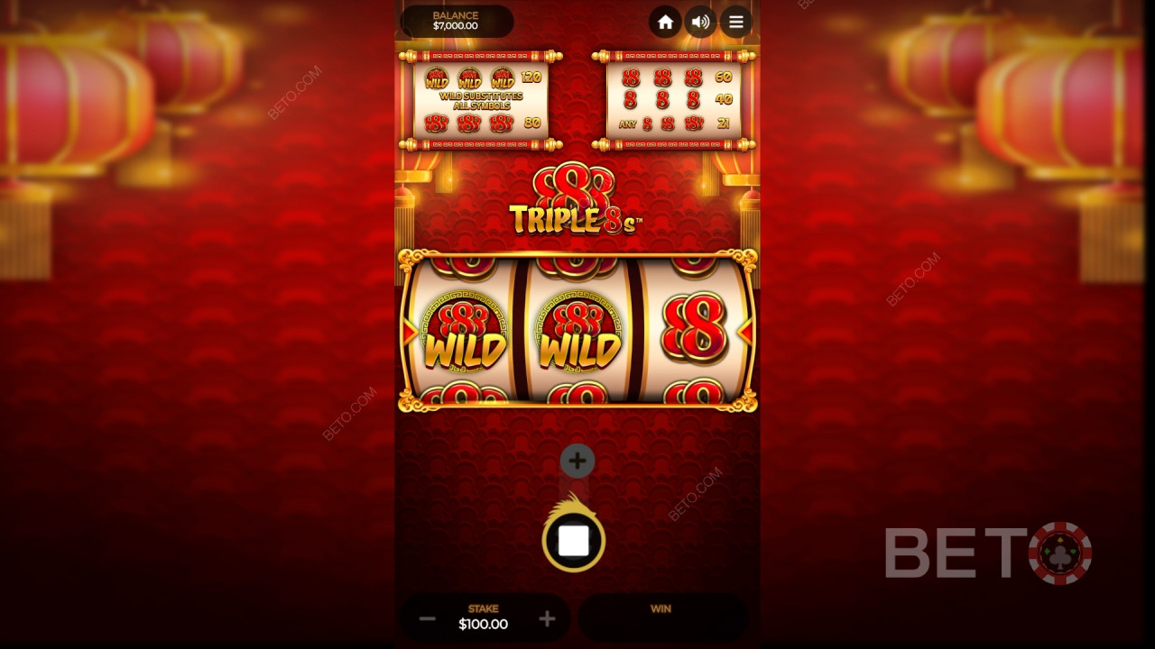 Triple 8s arvostelu by BETO Slots