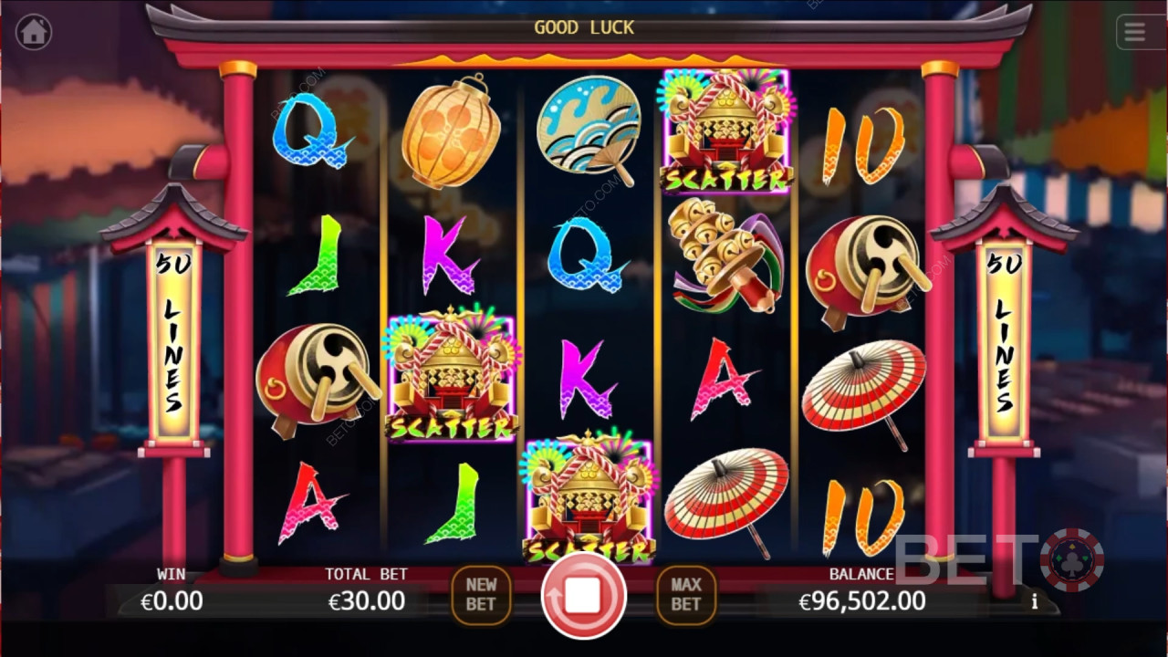 Ten Jin Matsuri arvostelu BETO Slotsilta