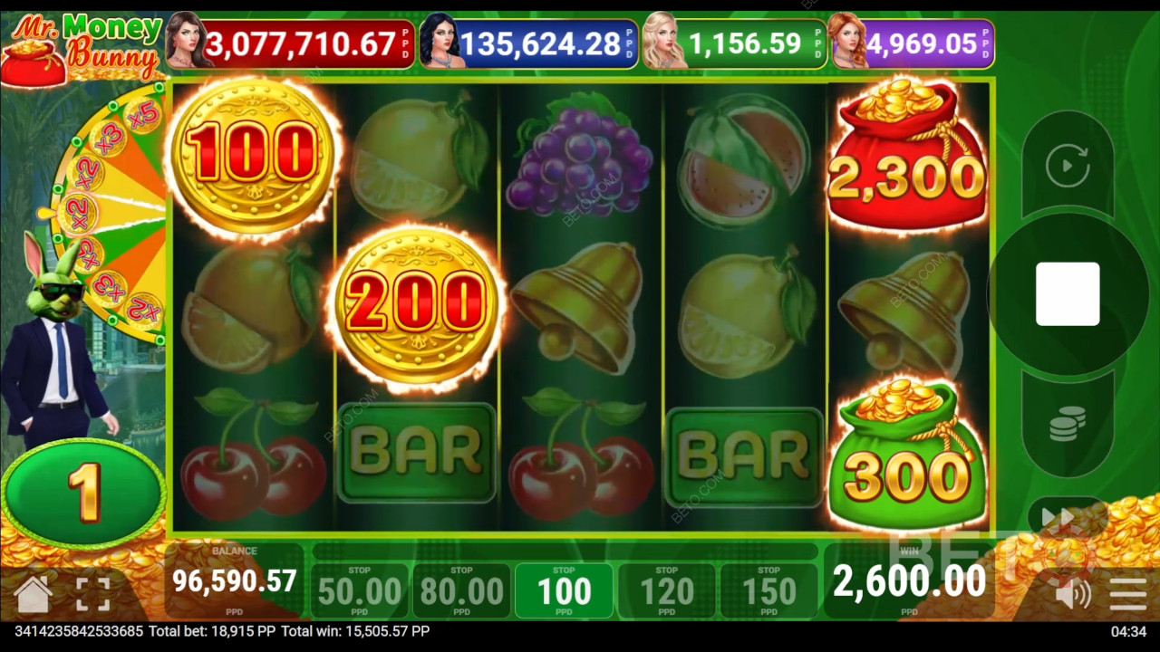 Pelaaminen Pateplayn Money Bunnyn pelaaminen