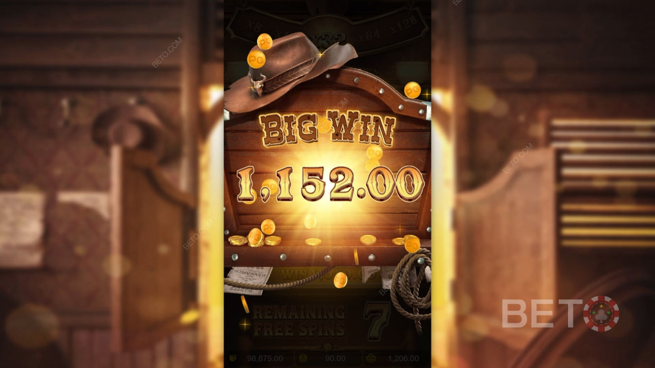 Voita 5,000x panoksesi Wild Bounty Showdown kolikkopelissä verkossa!