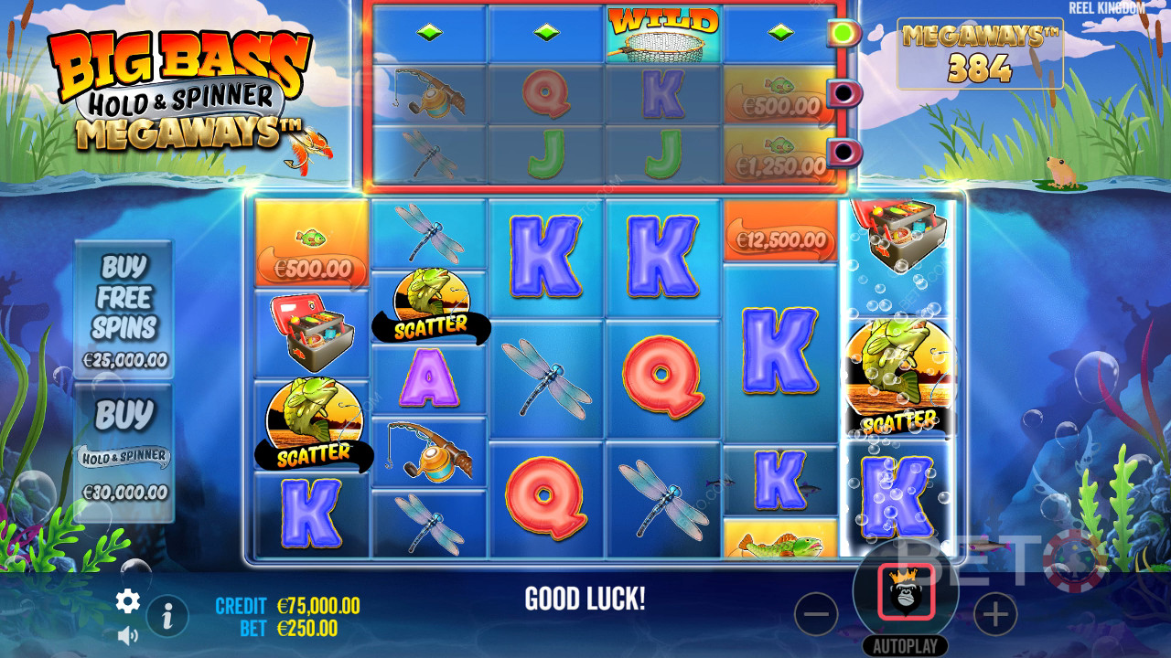Big Bass Hold ja Spinner Megaways arvostelu BETO Slotsilta