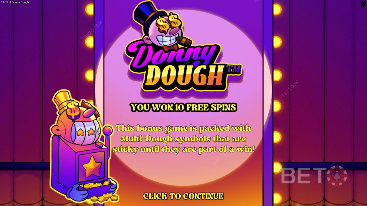 Bonusominaisuudet selitetty Donny Dough by Hacksaw Gaming