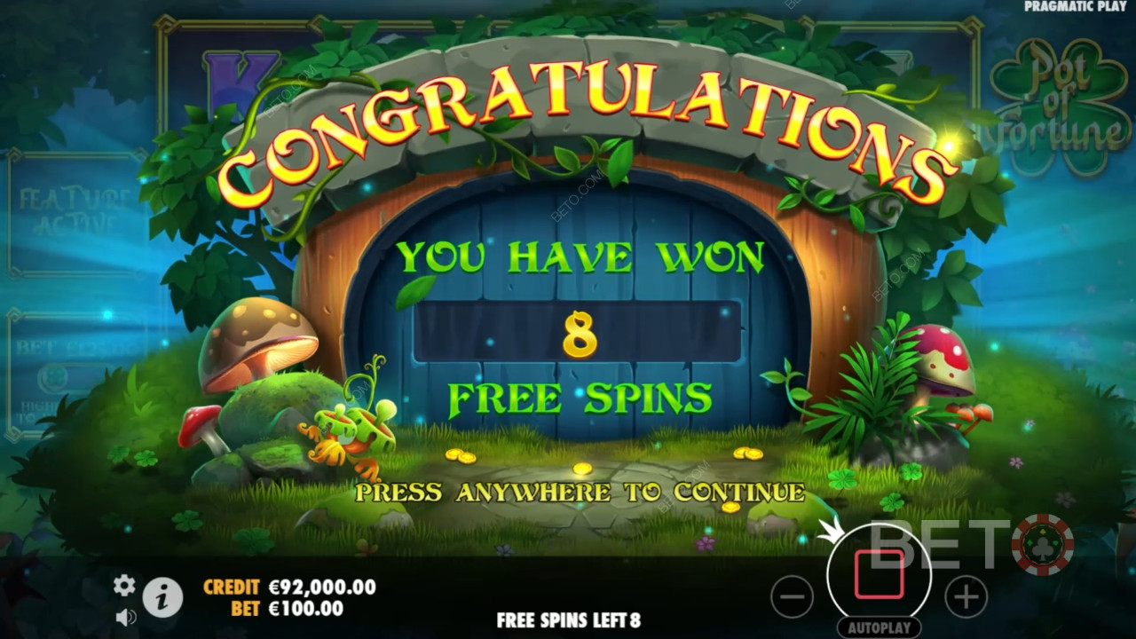 Bonusominaisuudet selitetty Pot of Fortune by Pragmatic Play