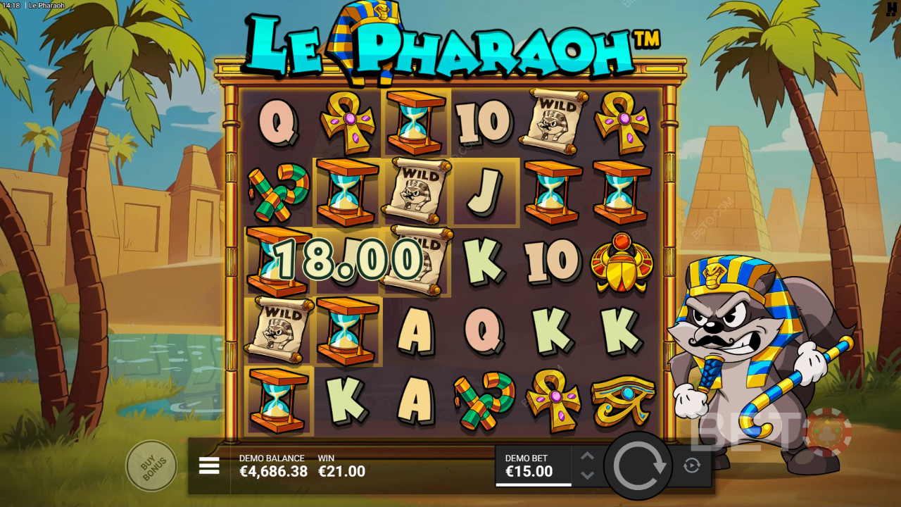 Bonusominaisuudet selitetty Le Pharaoh -lehdessä by Hacksaw Gaming