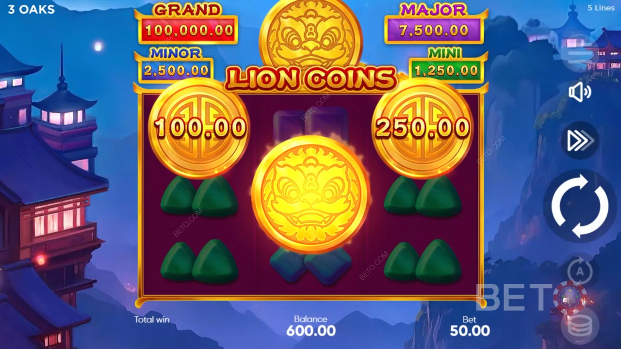Lion kolikoita arvostelu BETO Slots