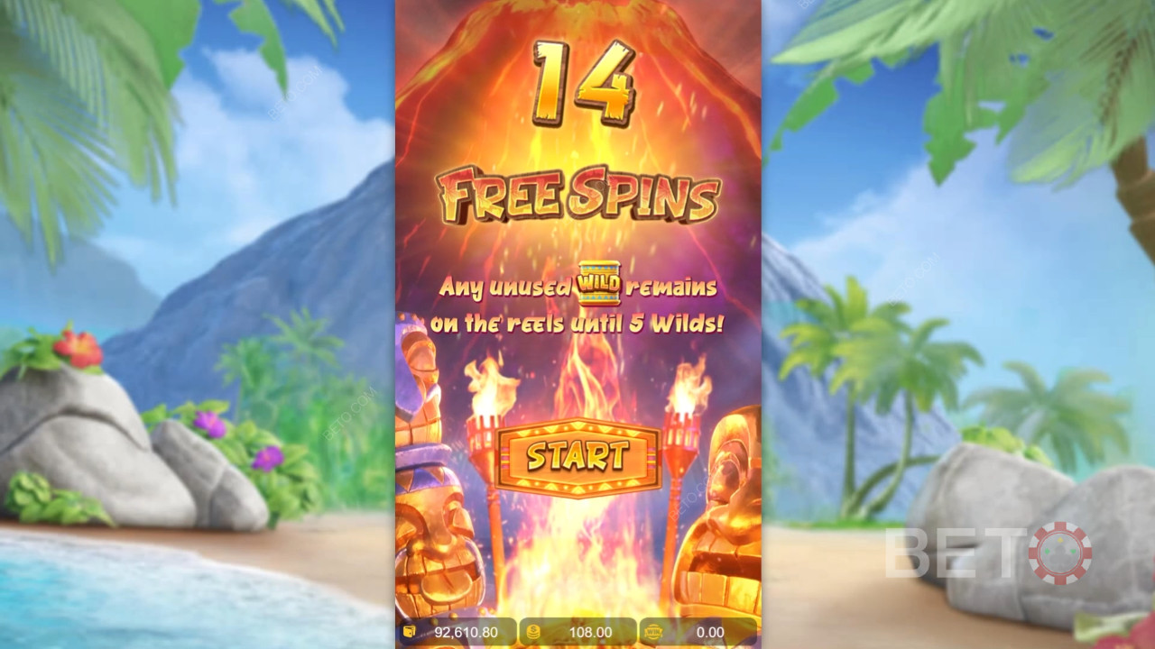 Voita 2,500x panoksesi Hawaiian Tiki -kolikkopelissä verkossa!