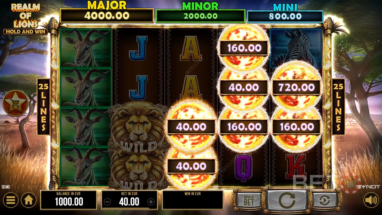 Realm of Lions arvostelu BETO Slotsilta