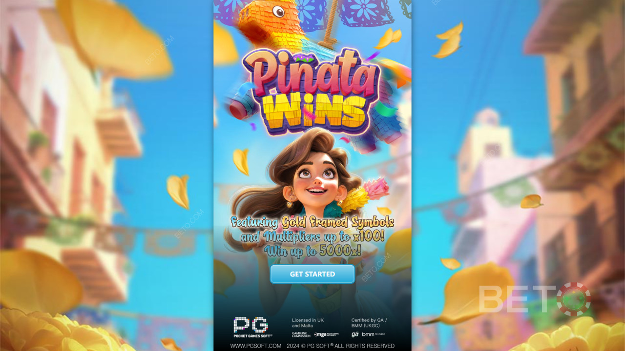 Voita 5000x panoksesi Pinata Wins -kolikkopelissä verkossa!