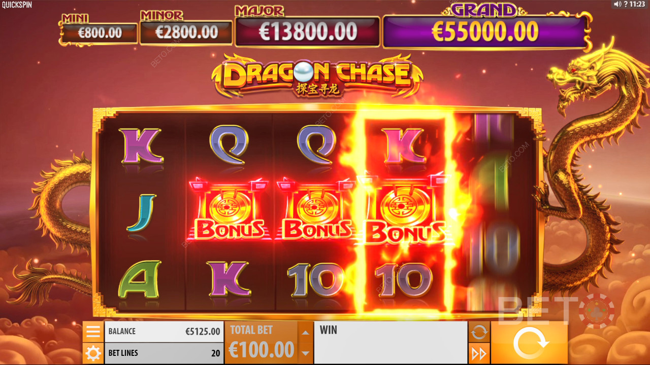 Dragon Chase arvostelu BETO Slotsilta