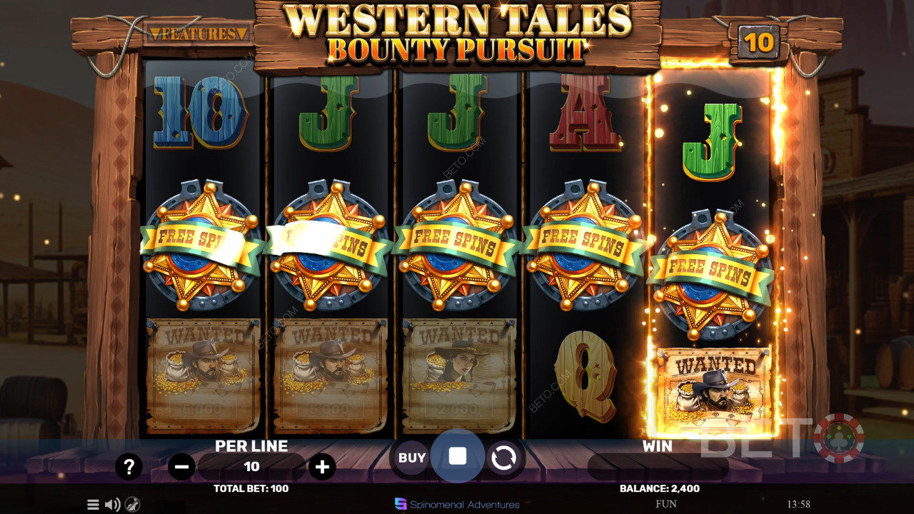 Western Tales - Bounty Pursuit arvostelu BETO Slotsilta